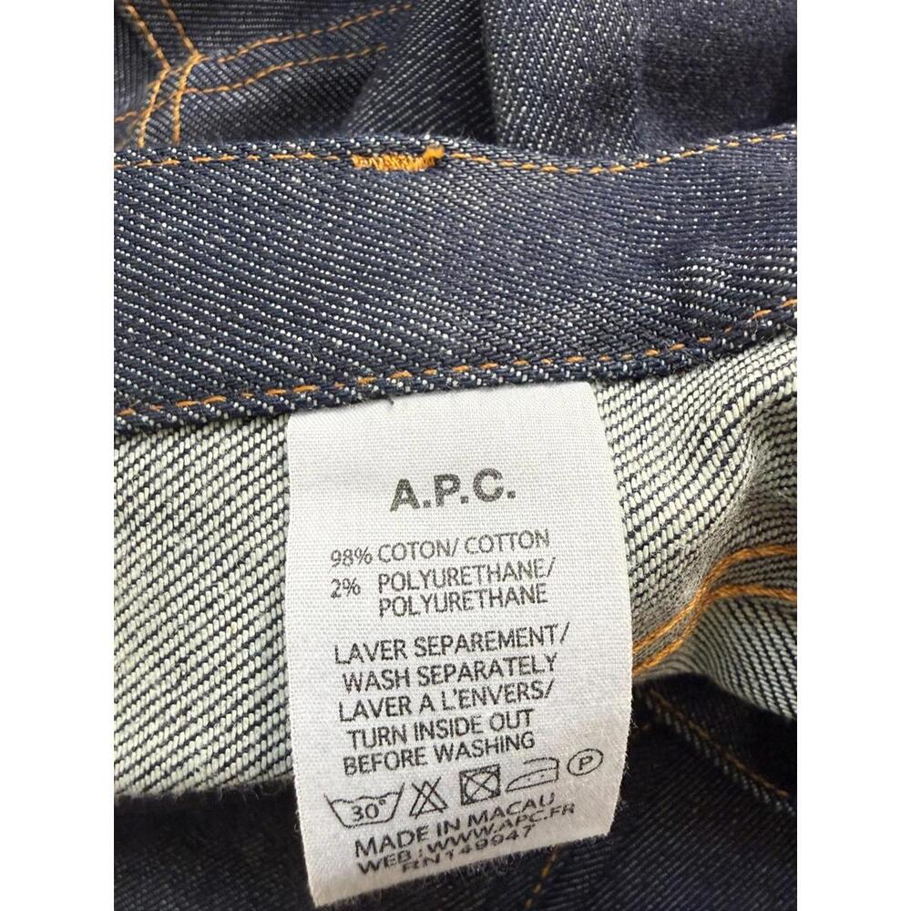 A.P.C. Petit New Standard PNS Jeans Raw Selvedge Button Fly 33x31 - Picture 5 of 8